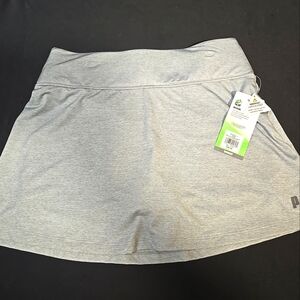 Size S Prince Gray Heather Tennis Skort. Mini Skirt, Black Undershorts New